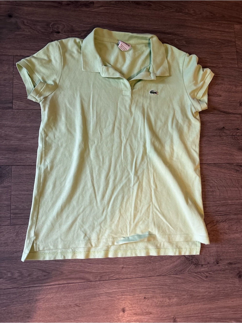 Lacoste Women's Pastel Green Polo Shirt